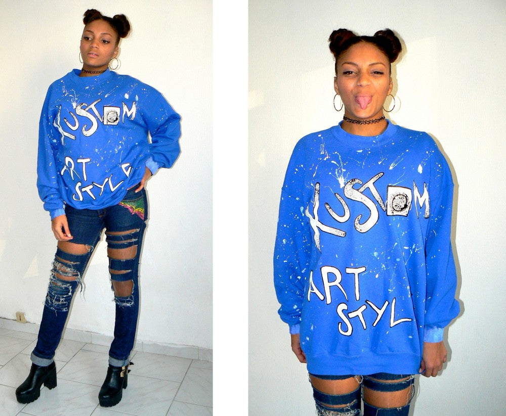 pull street wear Taches de peinture