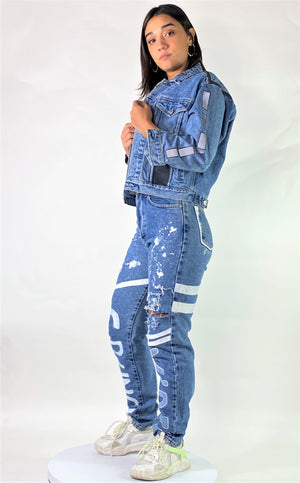 blouson en jean Burn Baby