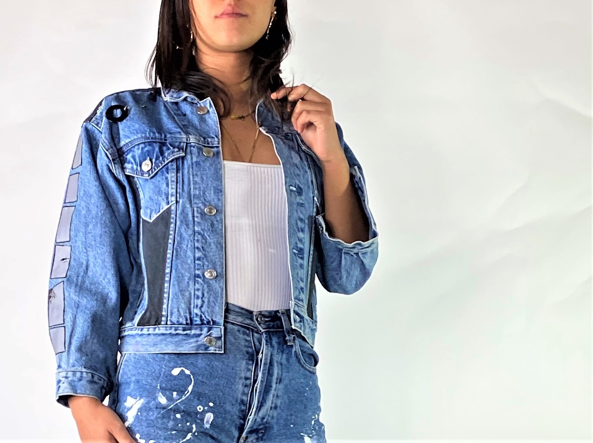 blouson en jean Burn Baby