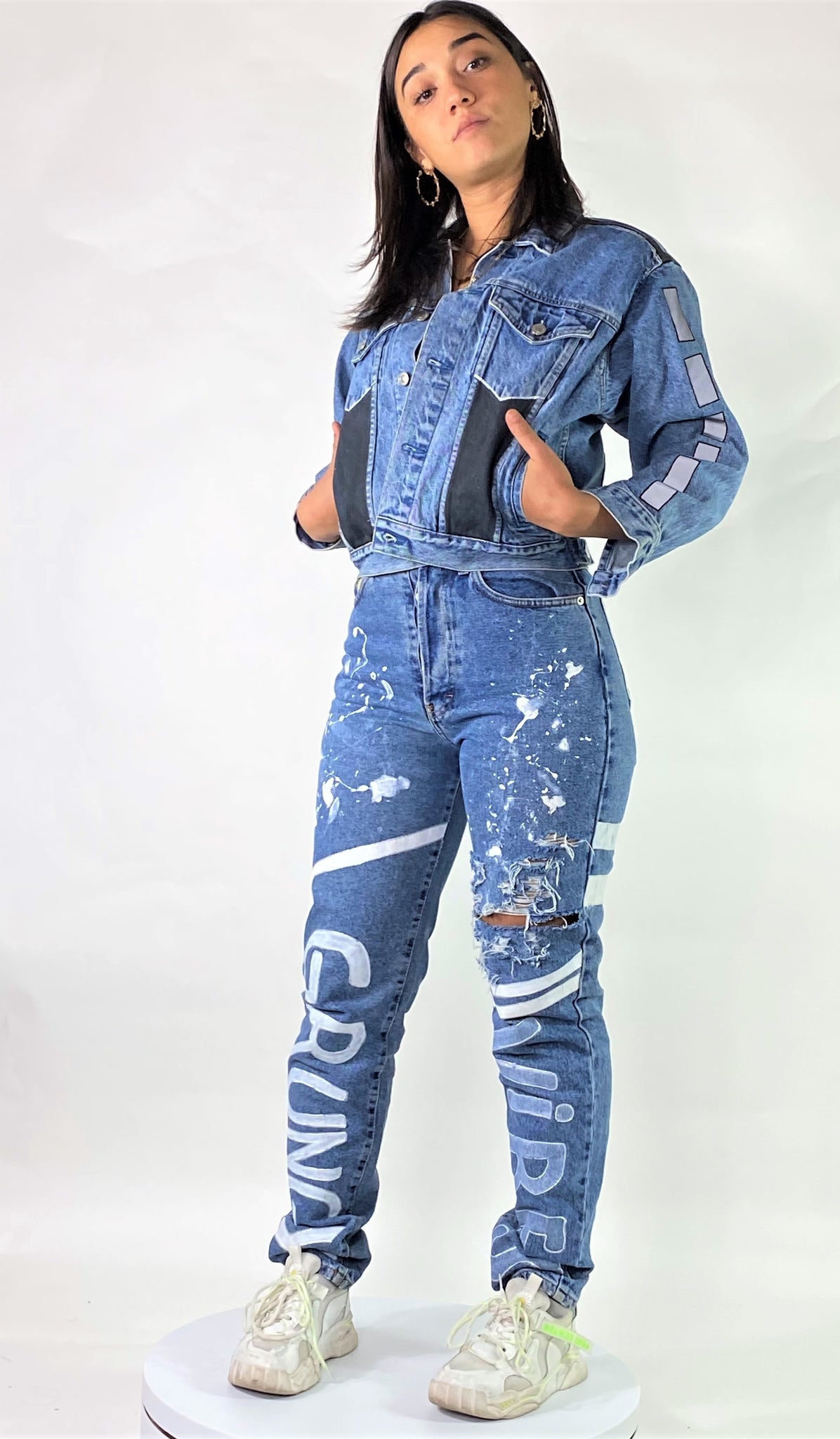 blouson en jean Burn Baby