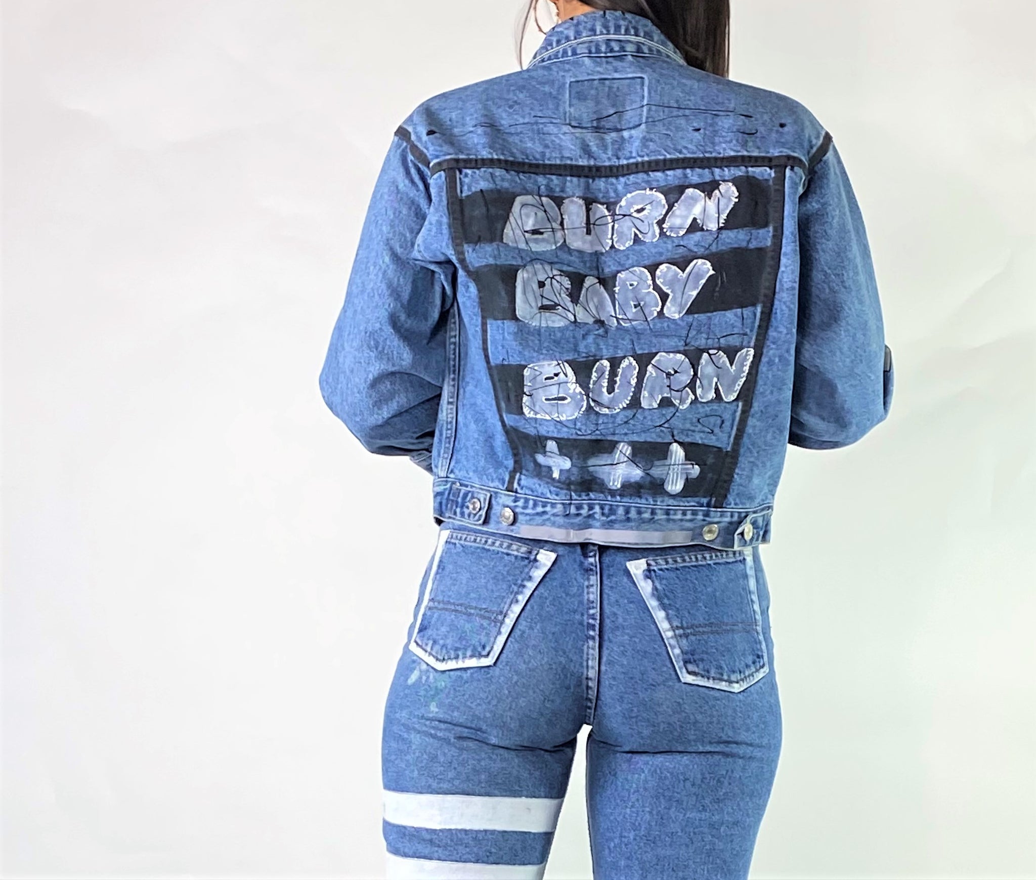 blouson en jean Burn Baby